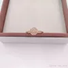 Anéis radiantes de ouro rosa, prata original, adequados para joias de estilo 180986CZ H8ale H8292u