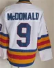 Män retro hockey 27 John Wensink Jersey 5 Rob Ramage 14 Rene Robert 9 Lanny McDonald 19 Joe Sakic 33 Patrick Roy 21 Peter Forsberg Vintage Classic CCM Embroidery