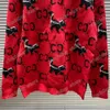 Xinxinbuy Men Designer bluzie kaptur Sweatre wiewiórka jacquard haft haftowe listy paryskie bawełniane kobiety czarne czerwone czerwone s-2xl282e
