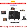 300W Subwoofer Soundbar for TV 2.1 Channel Home Theater System 10 Inch Wooden High Power Speakers 3D Stereo Boombox Sound Box PC