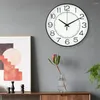 Wall Clocks Modern Clock Silent Round For Bedroom Kitchen Office 12 Inch Non-ticking Quartz Movementclassic Analog Room