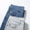 Men S Jeans 2023 Spring Summer Classic Młodzieżowa witalność Fit proste cienkie dżinsowe lekkie bawełniane spodnie 231005