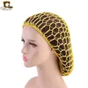 Bonnet crâne casquette cheveux Snood large bande maille dame Turban accessoires doux rayonne Crochet filet à cheveux surdimensionné tricot chapeau casquette 231005