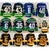 Men Ice Hockey 43 Quinn Hughes Jerseys 6 Brock Boeser 40 Elias Pettersson 35 Thatcher Demko 10 Pavel Bure 89 Mogilny Reverse Retro Vintage Black Blue WHite Stitched