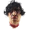 Autres fournitures de fête d'événement Halloween coupé tête accessoires horreur sanglante avec perruque réaliste maison hantée décor effrayant zombie tête suspendue accessoires 230928