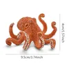 Dekorativa objekt Figurer 3.7Inch North America Octopus Ocean Sea Life Figurin Toy Figures 14768 för hemdekoration 230928