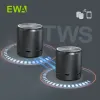 EWA A107SポータブルBluetooth 5.0スピーカーTWSベストサウンドエフェクトサブウーファーパワフルHDサウンドエフェクト8時間プレイタイムメタルボディ