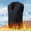 男性Sベスト冬のUSB加熱ベスト3速度調整可能な温度セルフ加熱洗浄可能なノースリーブ加熱ジャケットアウトドアスポーツ231005