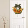 Flores decorativas Guirnalda floral artificial de Halloween con arco para la puerta principal Fiesta de bodas de verano falsa Decoración interior al aire libre