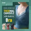 Women's Thermal Underwear Women Winter Velvet Padded Vest Thermal Underwear Camisole Warm Sling Vest Tops 2-in-1 Built-in Bra Undershirt IntimateL231005