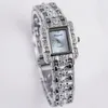 Wristwatches Sdotter Sales Women Silver Bracelet Watch Fashion Watches Rhinestone Steel Ladies Wristwatch Luxury Female Clock Gift Relo
