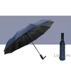 12K Couple Sunny Rainy Umbrellas Fully-automatic Three-folding Umbrella Strong Windproof Umbrellas Folding Vinyl Umbrella TH1097