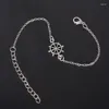 Bracelets à maillons E15E, pendentif en plume réglable, Vintage, breloques simples, manchette pour femmes, bijoux d'amitié pour Couples