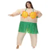 Costumes de mascotte Costumes de mascotte drôle hawaïen Hula Suower Swan Lake Ballet Iatable Costume Halloween mascarade fête amis fête cadeau de mariage