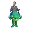 Mascot Costumes Halloween Carnival Performance Stage Catwalk Adult Masquerade Party Funny Cartoon Riding Crocodile Iatable Costume