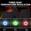 Vinter termisk uppvärmd jacka män väst självuppvärmda underkläder USB elektriska värmekläder