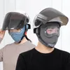 Cycling Caps Masks Windproof Face Warm Mask Winter Cap Ski Breathable Masks Fleece Face Shield Caps with HD Goggles Anti-fog Cycling Cap Balaclava 231005