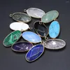Naszyjniki wiszące kwarce naturalne wisiorty złota platowane labradoryt lapis lazuli do biżuterii tworzących majsterkowicz akcesoria