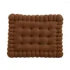Oreiller utile tapis de sol respirant 3 couleurs siège de chaise antidérapant en forme de biscuit