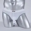 Calzoncillos tipo bóxer de seda para hombre, ropa interior con orificio para tubo de pene, bragas sexis para hombre, calzoncillos para hombre, Boxershorts gay, ropa interior de elefante, Slip Br258l