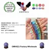 Lösa ädelstenar OMH BE03 Färgglada långa glitterpärlor 6 12 mm naturliga sten fyrkantiga smycken DIY för armband och halsband