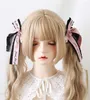 Party Supplies Sweet Girls Japanese Gothic Black Lace Lolita Ribbon Bow Hairpin JK Hair Side Clips Accessories B2484