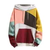 Men's Hoodies Men Autumn Winter Casual Loose Fashion Mans Punk Hip Patchwork Pullover Hooded Tops Couples Male Moda Streetwear