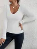 Womens Sweaters On Sale Winter Spring Women Casual Long Sleeve Knit V Neck Pullover Sweater Femme Basic Pull JerseyTops Fashion Blouses Clothes 231005