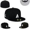 Unisex passende hoeden Maat Snapbacks Bal Designer Hoed Verstelbare voetbal Platte petten Alle teams Buitensporten Letterborduurwerk Zon gesloten