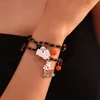 Charm-Armbänder, Geister-Kürbis-Damen-Armband, Festival, Halloween, Schmuck, romantisch, passendes Geschenk, verstellbares Seil, Paar, Magnet