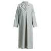 Robes décontractées Femmes Kaftan Coton À Manches Longues Plaine Casaul Oversize Maxi Chemise Plus Robe Été Une Pièce Soirée Femme