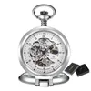 Zegarki kieszonkowe Retro Mechanical Women Sain Mens Exvquacit Cainving Clock Luksusowy kwarcowy kwarc Prezenty