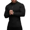 Мужские поло, модная осенняя рубашка-поло из эластичного хлопка, спортивная мужская весенняя повседневная дышащая футболка с длинным рукавом, спортивная одежда 231005
