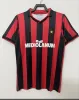 02 03 Retro shirts VOETBALSHIRTS 88 89 Gullit 90 91 93 94 Maldini Van Basten voetbal KAKA Inzaghi 07 08 96 98 99 PIRLO SHEVCHENKO BAGGIO kinderJERSEY met lange mouwen