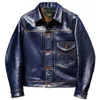 Männer Leder Faux 2023 Marke Qualität Mantel Vintage Stil Klassische Casual Natürliche Kalbsleder Jacke Indigo Kleidung Wildleder 231005