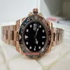 2 Styles BP Factory Top Watches 40mm GMT 126711 126715 Rose Gold GMT Root Beer Cerachrom Bezel 2813 Rörelse Mekanisk automatisk 234S