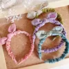 Hair Accessories Velvet Plaid Bow Headbands For Girls Hairbands Korea Wide Hairband Floral Headband