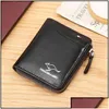 Schmuck Geldklammern Känguru-Geldbörse Herren Kurzes weiches Leder Großraum-Kartenhalter Mticard Pocket Wallet312N Drop Lieferung Dh0Fp Pa Dhuho