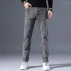 Jean pour hommes, Streetwear, coupe extensible, décontracté, Style rétro, mode, Denim, coton, pantalon gris, grande taille 28-40, 2023