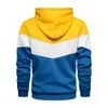 Sweats à capuche pour hommes Sweatshirts hommes Patchwork sweat à capuche vêtements à capuche décontracté ample polaire chaud Streetwear mâle mode automne hiver vêtements d'extérieur 231005