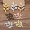 BoYuTe 50 Pieces Lot 32 50MM Metal Brass Stamping Leaf Pendant Charms Diy Hand Made Jewelry Findings Components268B