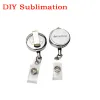 Sublimazione Infermiera Badge Reel Infermiera Badge retrattile Scorrimento Infermieristica Decorazione carina Nome Porta carte di lavoro decorativo 1005