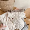 Manteau en duvet de cerf jonmi, manteaux épais à carreaux pour enfants en bas âge, doublure polaire de Style coréen, vêtements d'extérieur chauds pour enfants, 231005