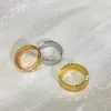 Dupe Design 925 Sterling Silver Rings for Women Wedding Rose Rose Gold 3 Color A Set Ring