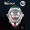 TWF V3S KONSTANTIN CHAYKIN MOON PHASE JOKER VAMPIRE HALLOWEEN DIAL NH35A自動メンズウォッチグリーンインナーレッドスチールスカーフレザー251G