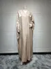 Abbigliamento etnico Taglie forti Batwing scollo a V manica lunga Abaya Femme Dubai Abito da donna Abiti eleganti larghi maxi Caftano turco