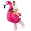 Costumes de mascotte Halloween Flamingo Iatable Costume adulte Animal Performance Costume réunion annuelle activité centre commercial Promotion scène marche