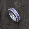 Kobiety mężczyzn sukienka moda biżuteria wysokiej jakości kryształy pierścionek diament