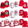 Men Kids Women Hockey 29 Nate Danielson Jersey 71 Dylan Larkin 57 David Perron 23 Lucas Raymond 18 Andrew Copp 53 Moritz Seider 27 Michael Rasmussen omvänd retro