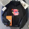 Erkekler Soodies Sweatshirts Komik Kitap Baskı Erkekler Kadınlar Moda Kore Stil Kazak Harajuku Unisex Uzun Kollu Sweatshirt Sıradan Gevşek Sokak Giydirme 231005